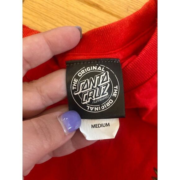 The Original Santa Cruz, men's red casual short sleeve t shirt size medium - Picture 9 of 10